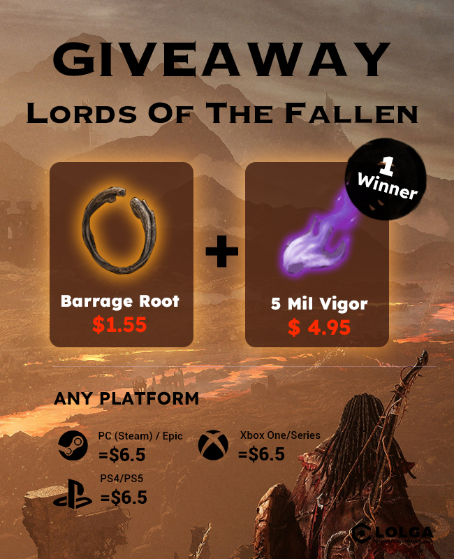 Barrage Root+5 Mil Vigor Giveaway